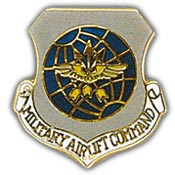 USAF MILITARY AIR LIFT COMMAND PIN 1"  