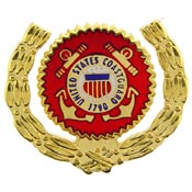 USCG LOGO WITH WREATH PIN  