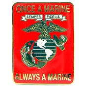 ONCE A MARINE PIN  