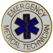 EMT LOGO PIN 1"  