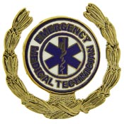 EMT LOGO WREATH PIN 1"  