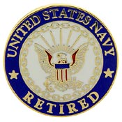 USN RETIRED PIN  