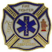 FIRE SHIELD FIRST RESPONDER PIN 1"  