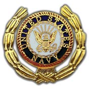 US NAVY WREATH PIN  