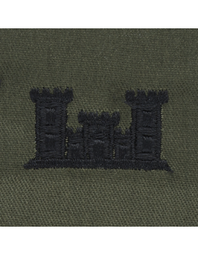 Army Officer Branch Insignia: Engineer - Subdued Sew On        