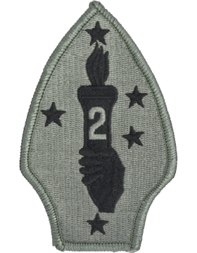 Army ACU Patch: 2nd Marine Division - with Fastener