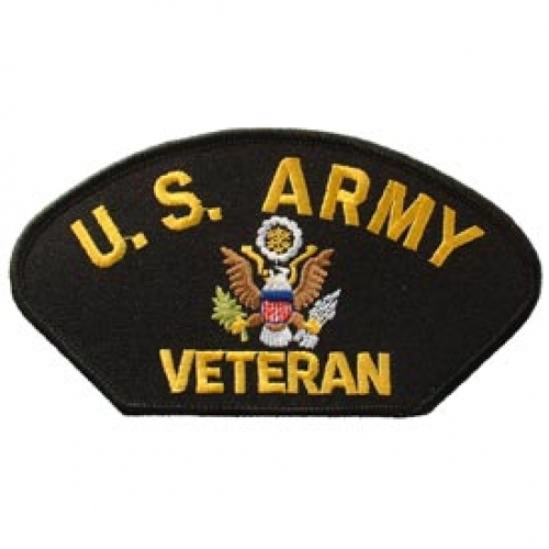 US ARMY VETERAN HAT PATCH  