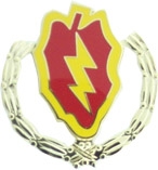 25TH INFANTRY WREATH PIN  