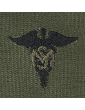 Army Officer Branch Insignia: Medical Service - Subdued Sew On