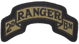 OCP Unit Patch: 2nd Ranger Battalion 75th Regiment - With Fastener 