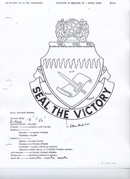 CIVIL AFFAIRS SCHOOL  (SEAL THE VICTORY)   