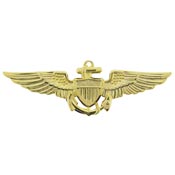 USN / USMC AVIATOR GOLD PIN 2-3/4"  