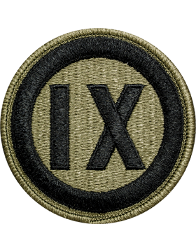 OCP Unit Patch: 9th Corps - With Fastener