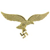 LEUFT EAGLE GOLD PIN 2-5/8"  