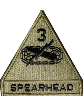 OCP Unit Patch: 3rd Armored Division - With Fastener