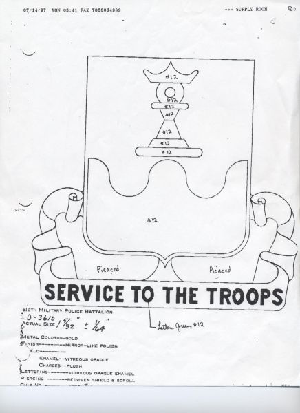 519 MP BN  (SERVICE TO THE TROOPS)   