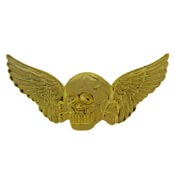 DEATH WINGS GOLD PIN 3"  