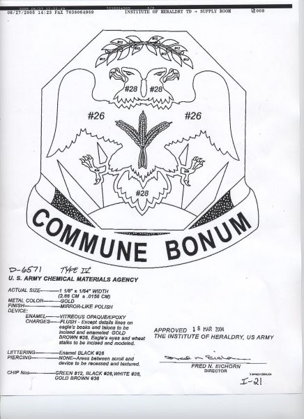 CHEMICAL MATERIALS AGENCY (COMMUNE BONUM)   