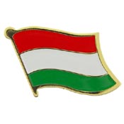 HUNGARY FLAG PIN 1"  