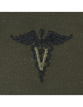 Army Officer Branch Insignia: Veterinarian  - Subdued Sew On     