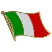 ITALY FLAG PIN 1"  