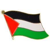 PALESTINE FLAG PIN 1"  