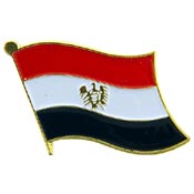 EGYPT FLAG PIN 1"  