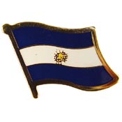 EL SALVADOR FLAG PIN 1"  