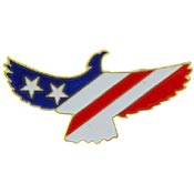 USA FLAG PIN 1"  