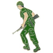 SOLDIER GI JOE PIN 1"  