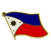 PHILIPPINES FLAG PIN 1"  