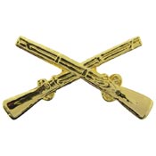 CROSS RIFLES PIN  