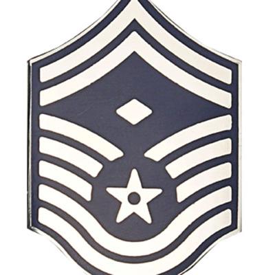 SR. MASTER SERGEANT W/DIAMOND (NEW ENAMELED)     