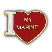 I LOVE MY MARINE PIN  