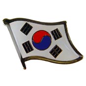 KOREA FLAG PIN 1"  