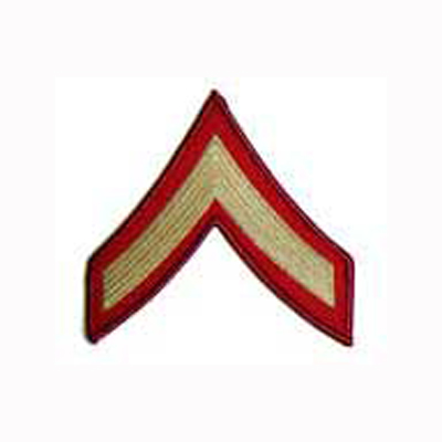 Female - Private First Class (E2) - Gold/Red  