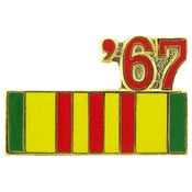 VIETNAM RIBBON 1967 PIN 1"  