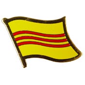 SOUTH VIETNAM FLAG PIN 1"  