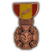 RVN GALLANTRY CROSS MEDAL-PIN 1-1/8"  