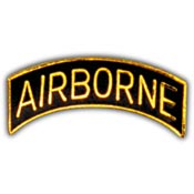 AIRBORNE TAB BLACK PIN  