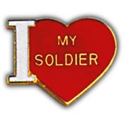 I LOVE MY SOLDIER PIN  