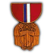 PHILIPPINE LIBERATION MEDAL-PIN 1-1/8"  