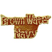 BROWN WATER NAVY SCRIPT PIN  