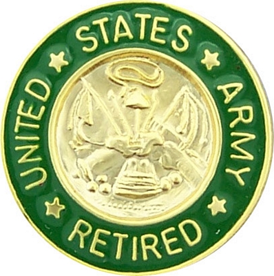 US ARMY RETIRED PIN  