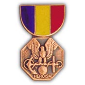 NAVY/MARINES MEDAL-PIN 1-1/8"  