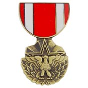 MERITORIOUS SERVICE MEDAL-PIN 1-1/8"  