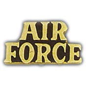 USAF AIR FORCE SCRIPT PIN 1"  