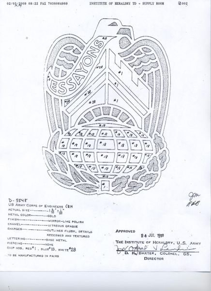 CORPS OF ENGINEERS COMMAND  (RH)    