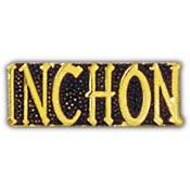 KOREA INCHON SCRIPT PIN 1"  