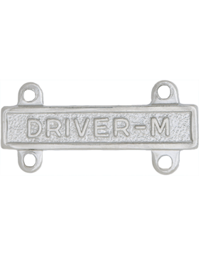 Army Qualification Bar: Driver M - No Shine   